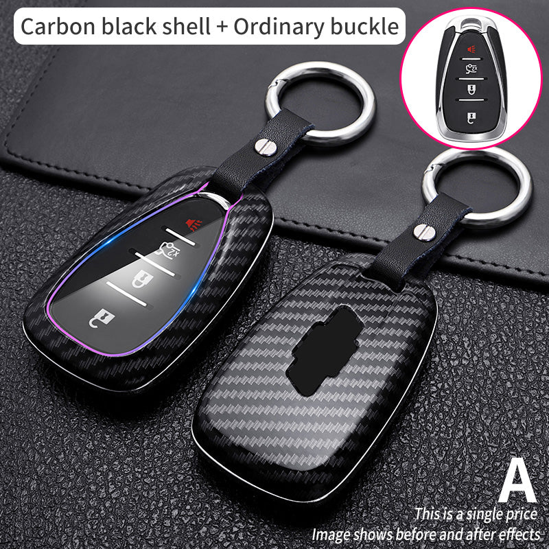 Carbon Fiber Key Fob Cover - Premium car key protection in sleek carbon fiber design