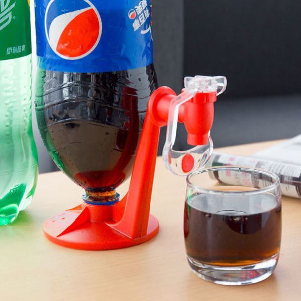 Water Jug Soda Beverage Dispenser Bottle Soda Upside Down Drinking Water Dispenser Gadget Party Home Bar Kitchen Gadget