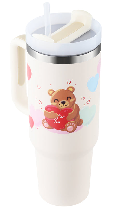 Insulated Tumbler 40oz - 25 Colors, 24hr Cold / 12hr Hot, Leakproof with Straw, for Car Gym Office