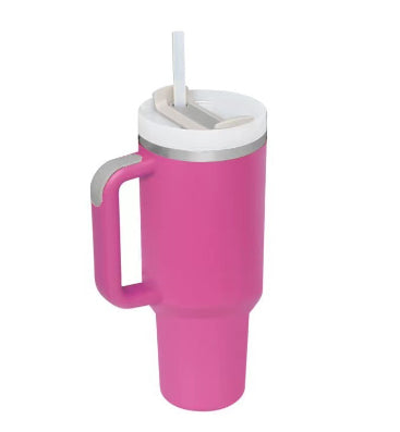 Insulated Tumbler 40oz - 25 Colors, 24hr Cold / 12hr Hot, Leakproof with Straw, for Car Gym Office