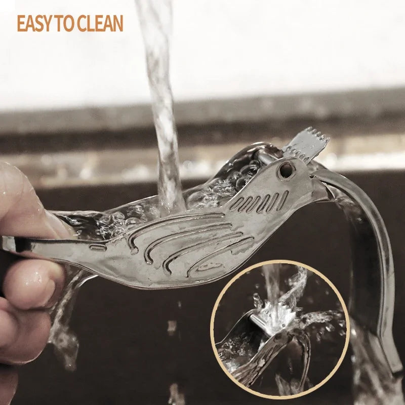 Creative Bird Shape Lemon Squeezers Juicer Household Stainless Steel 304 Portable Metal Citrus Lemon Tea Infuser Kitchen Gadget