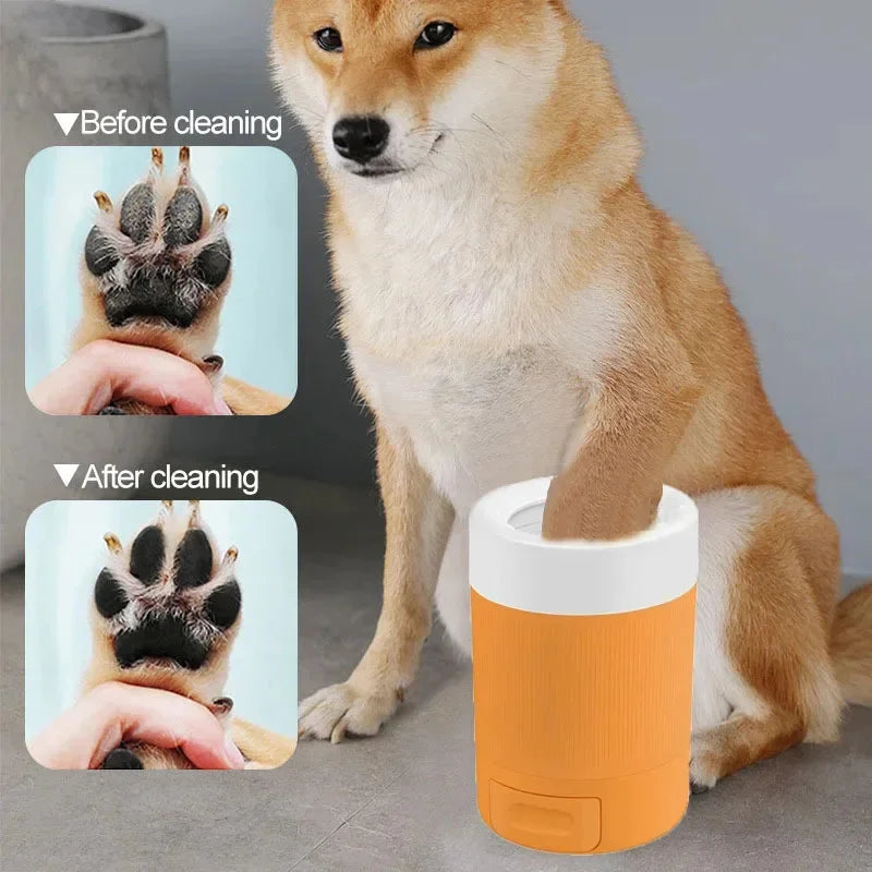 Pet Foot Washing Cup Dog Outdoor Cleaning Beauty Paw Washing Tool Intelligent Automatic Foot Wash Plastic Foot Bath Cup Tool New