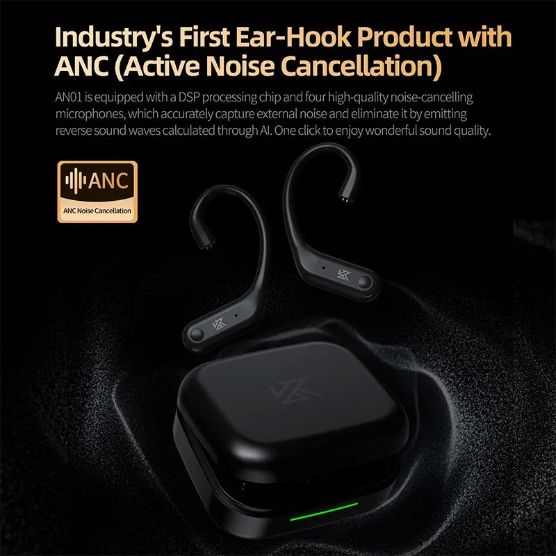 KZ AN01 HiFi Earphones Wireless Upgrade Cable Bluetooth 5.4 Low Latency Wired Earbuds Bluetooth Module For Castor ZAR ZSXPRO