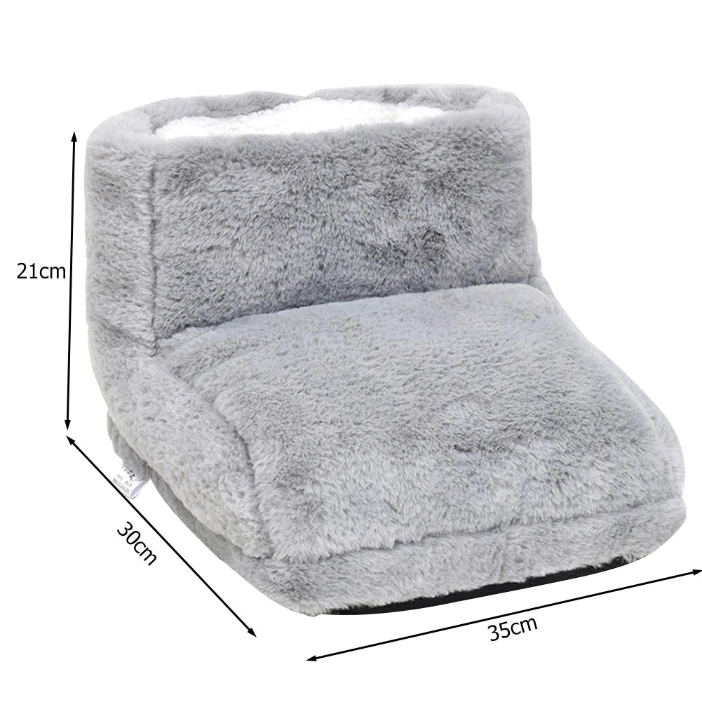 Electric Heater Foot Warmer USB Charging Fleece Soft Warm Foot Cover Washable Winter Feet Heating Pads For Home Bedroom Sleeping