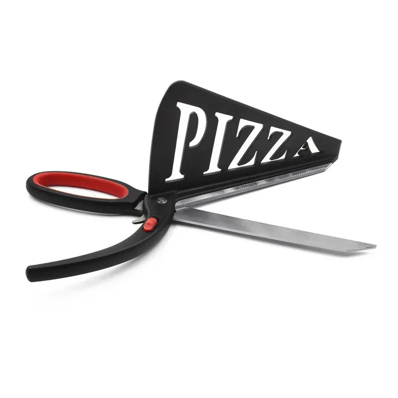 Pizza Scissors Knife Pizza Cutting Tool Stainless Steel Pizza Cutter Slicer Baking Tool Multi-Functional With Detachable Spatula