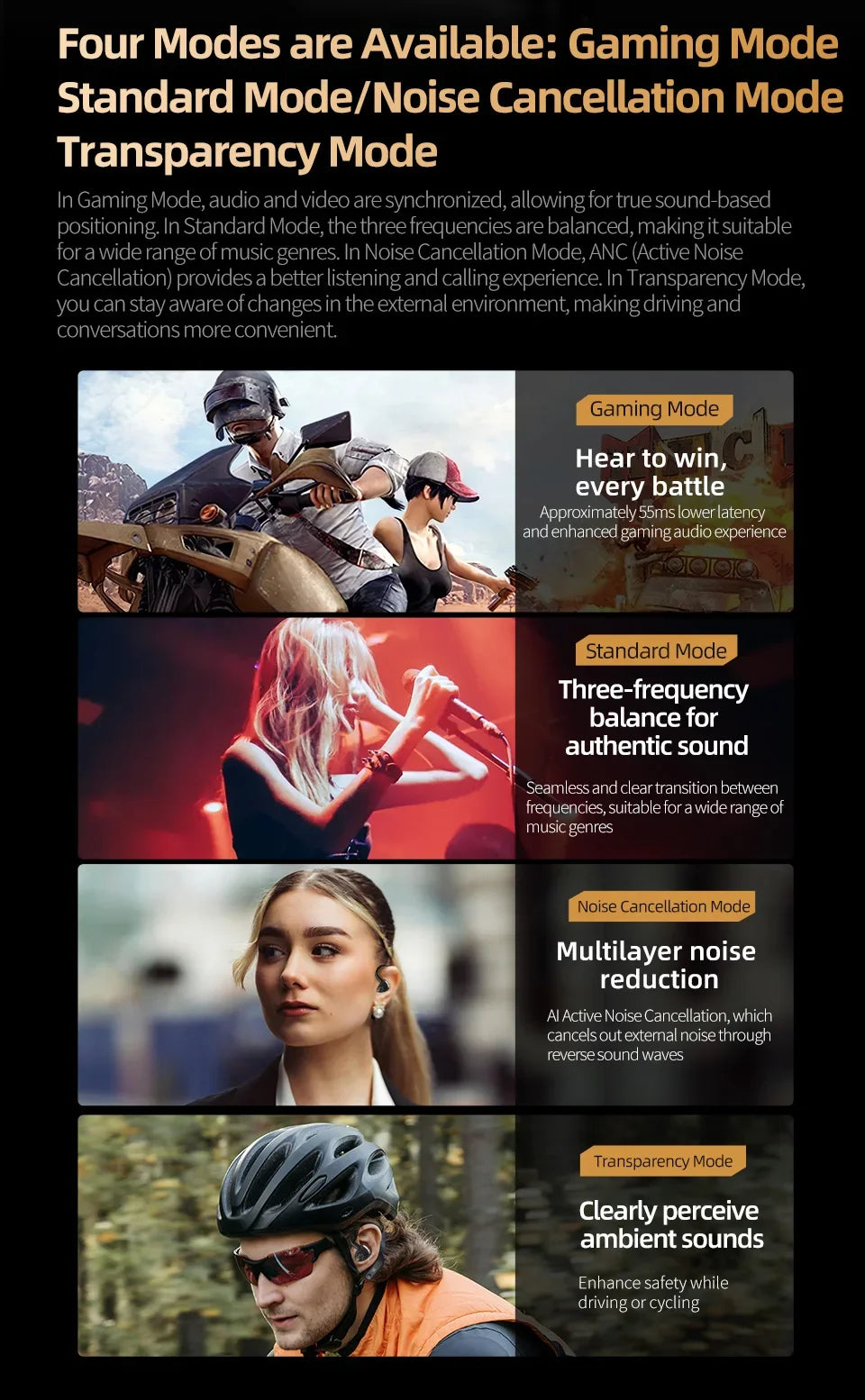 KZ AN01 HiFi Earphones Wireless Upgrade Cable Bluetooth 5.4 Low Latency Wired Earbuds Bluetooth Module For Castor ZAR ZSXPRO