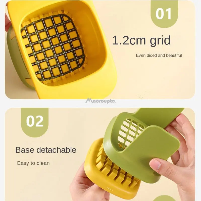 Multifunctional Vegetable Chopper French Fries Cutter Household Hand Pressure Onion Dicer Cucumber Potato Slicer Kitchen Tools