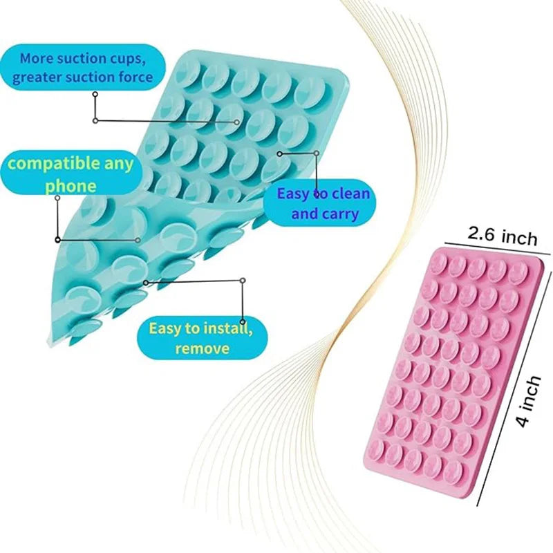 Sticky Grippy Suction Phone Case Mount Sillicon Adhesive Phone Accessory For IPhone And Android Hands-Free Fidget Toy