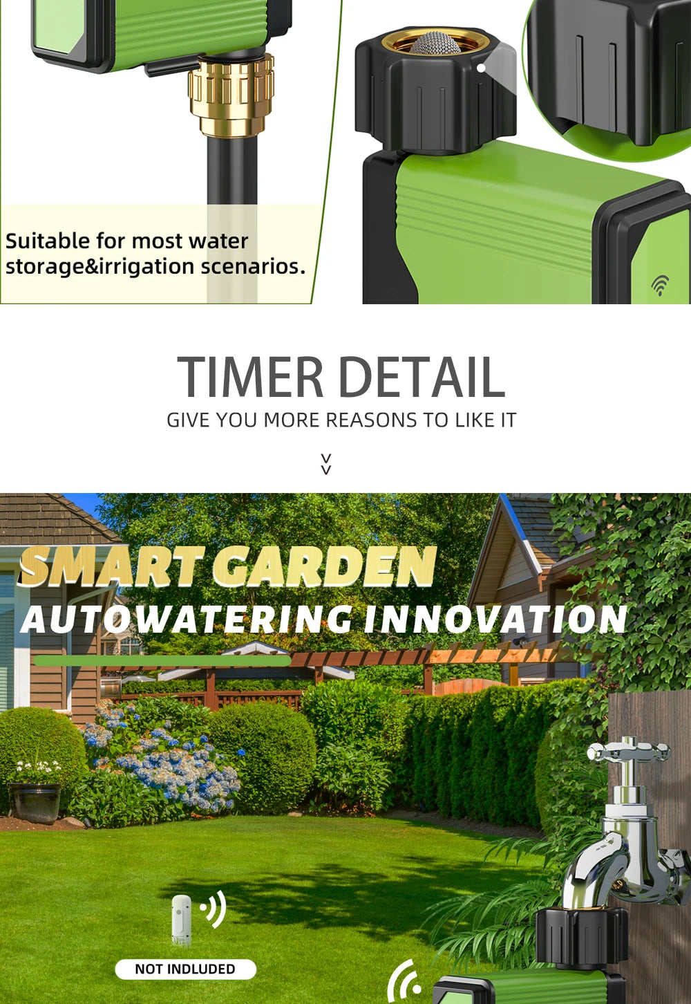 2025 NEW ZIGBEE WIFI Garden Watering Timer Smart Sprinkler Drip Irrigation System Built-in Water Flow Recorder Controller TUYA