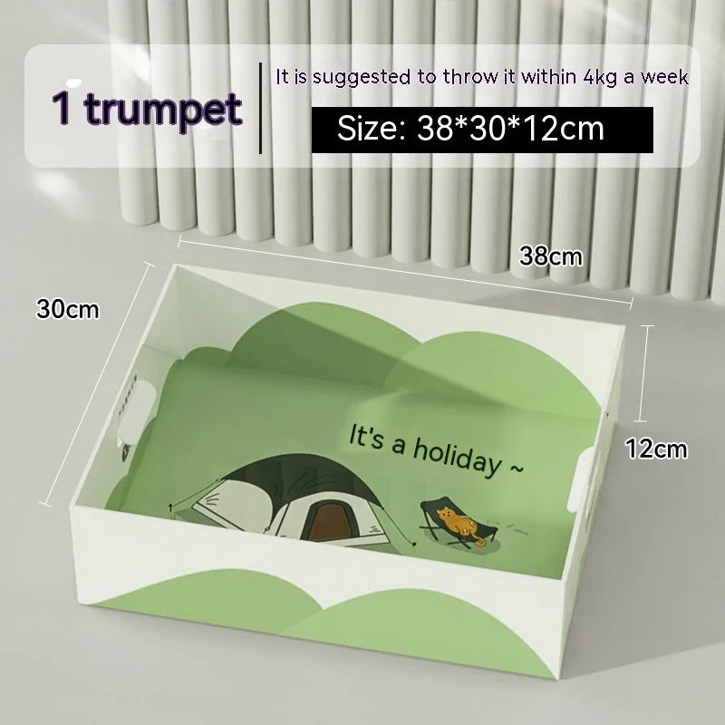 Disposable SemiEnclosed Cat Litter Box