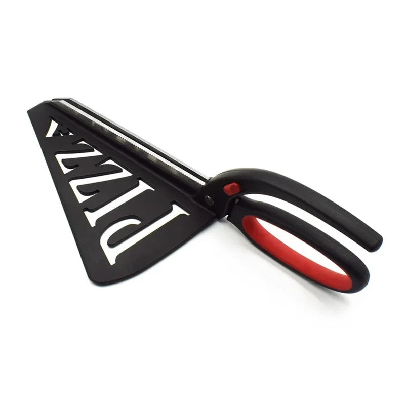 Pizza Scissors Knife Pizza Cutting Tool Stainless Steel Pizza Cutter Slicer Baking Tool Multi-Functional With Detachable Spatula