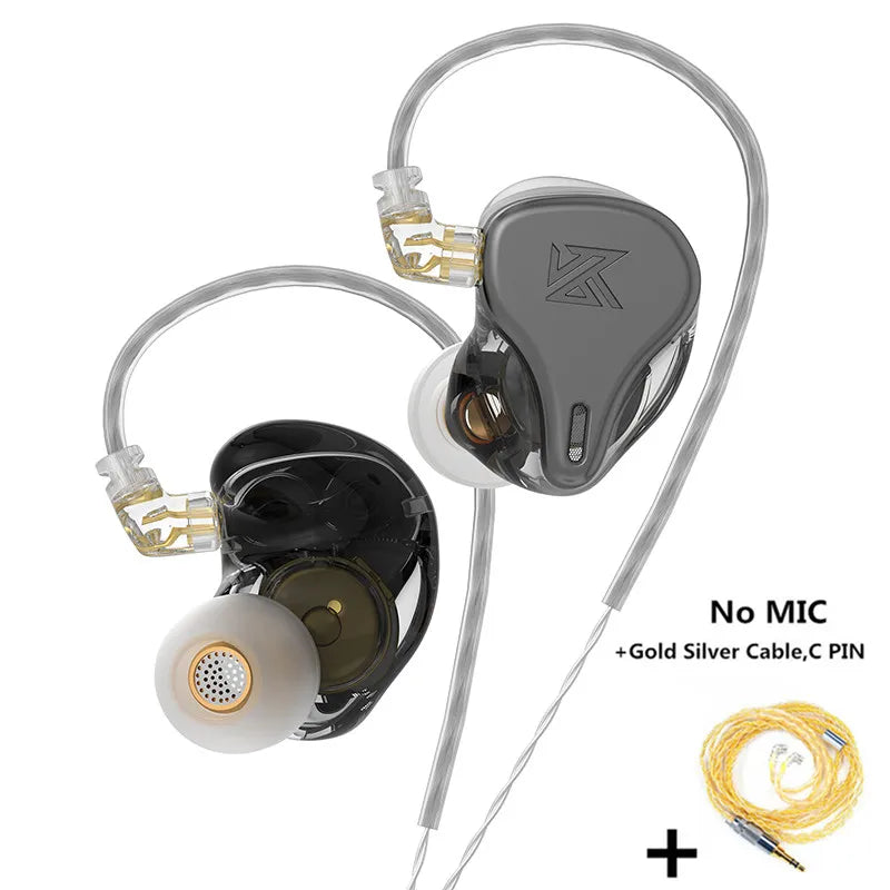 KZ × HBB DQ6S In-Ear Earphone HiFi Metal Headset Music Monitor Headphones ZEX PRO EDX PRO ZSX ZAX ZAS ZS10PRO CRA DQ6 EDS