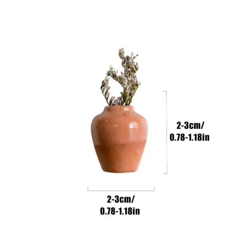 Cute Plant Vase Fridge Magnets, Diy Mini Ceramic Vase Fridge Magnets, Simulated Porcelain Bonsai Fridge Stickers