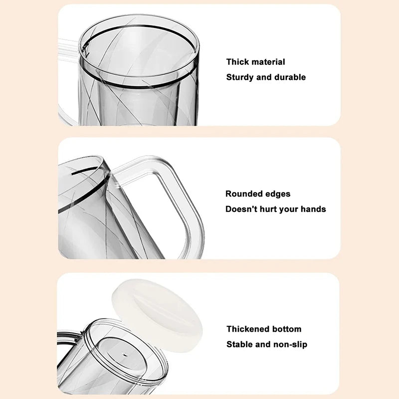 Double Wall Freezer Cup Double Wall Glass Coffee Cup Double Wall Insulated Cup Beer Beverage Refrigerated Thickened Water Cup