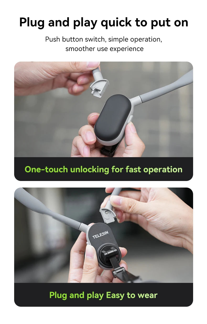 Silicone Magnetic Quick Release Neck Mount Hold for Iphone 15 14 13 12 11 SAMSUNG HUAWEI XIAOMI Smart Phone Accessories