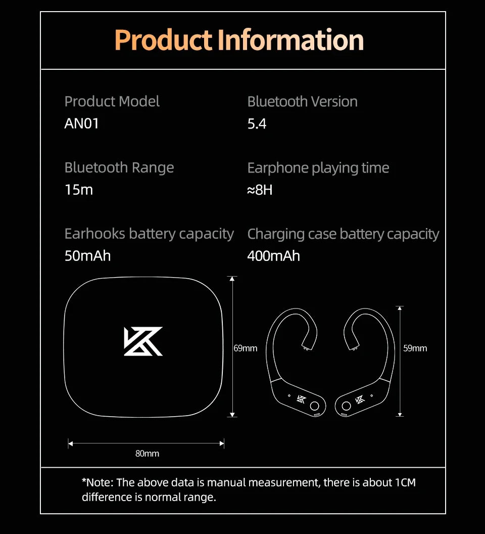 KZ AN01 HiFi Earphones Wireless Upgrade Cable Bluetooth 5.4 Low Latency Wired Earbuds Bluetooth Module For Castor ZAR ZSXPRO
