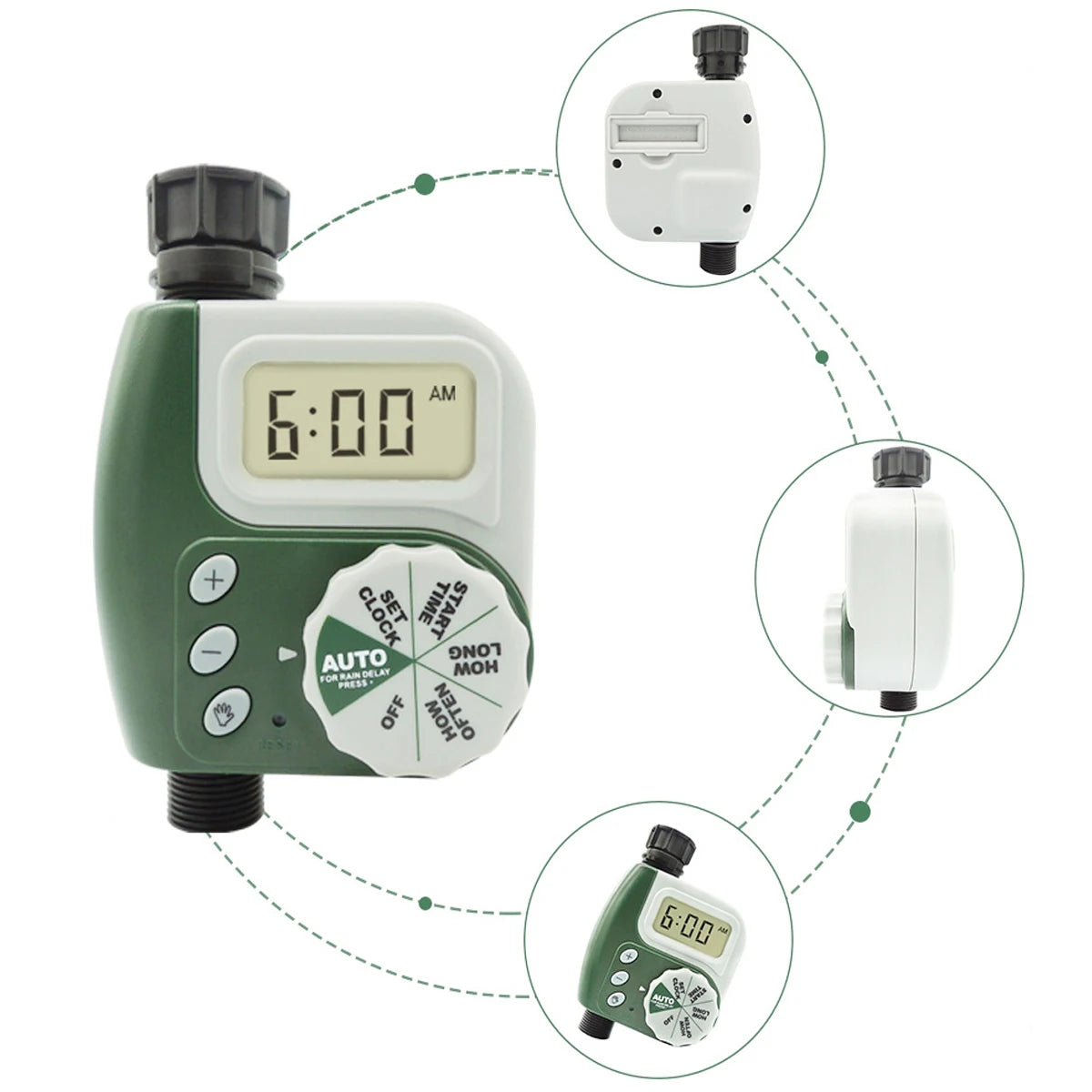 Knob Irrigation Timer Automatic Flower Watering Controller Courtyard Gardening Drip-irrigation Sprinkler System Watering Device