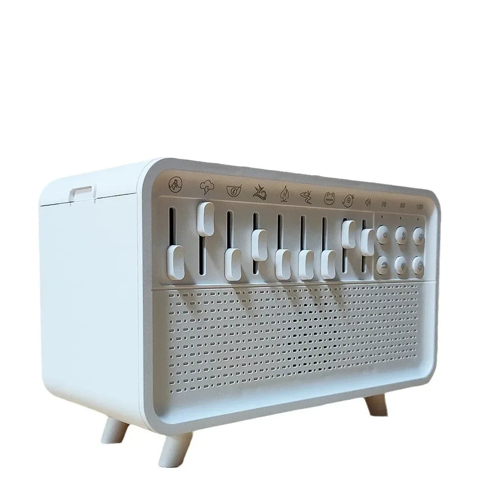 3 in 1 Bluetooth Speaker White Noise Sleep Night Light Humidifier All-in-one Machine Free Combination of 8 Group Nature Sound