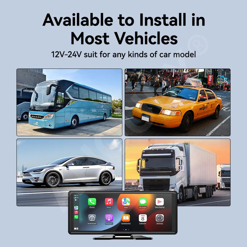 VENBES 10.26" Car Radio Carplay Android Auto Car Display IPS TouchScreen Support Mirrorlink USB WIFI