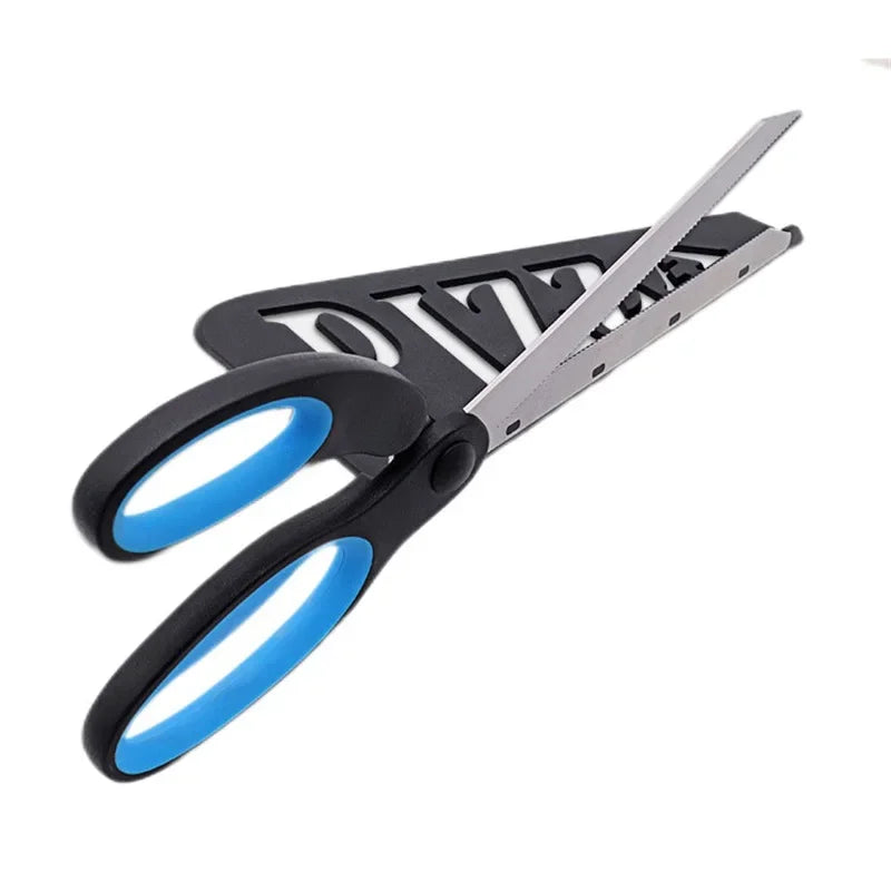 Pizza Scissors Knife Pizza Cutting Tool Stainless Steel Pizza Cutter Slicer Baking Tool Multi-Functional With Detachable Spatula