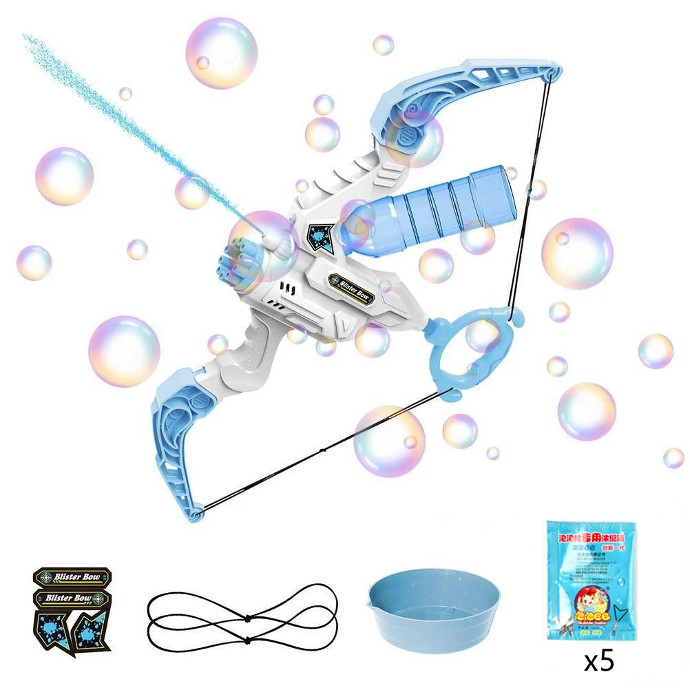 76/80/88 Holes Electric Rocket Bubble Gun With LED Gatling Blowing Soap Water Bow Bubble Machine Outdoor Toys For Children Gifts