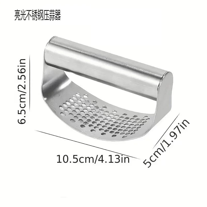 Manual Stainless Steel Garlic Mincer Garlic Crusher Press For Fruit Vegetable Kitchen Gadget Manual Food Processors