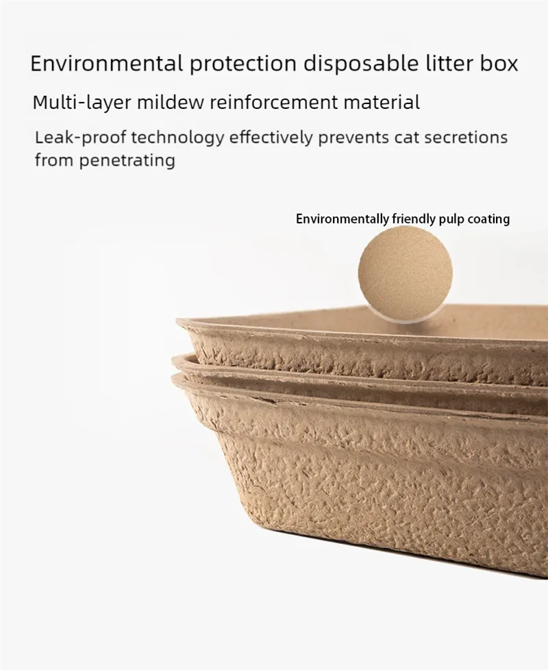 Disposable cat litter box