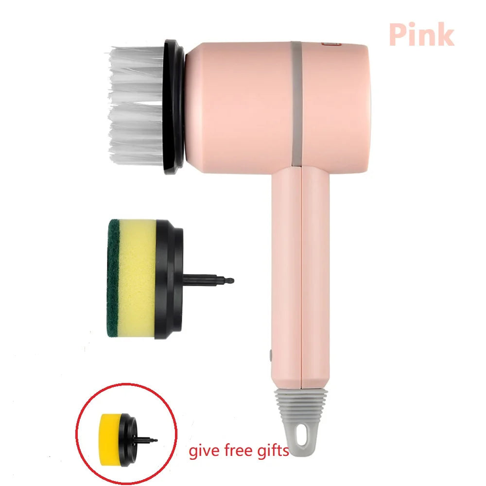 Dishwashing Brush Electric Cleaning Brush Automatic Wireless USB Rechargeable Professional Kitchen Bathtub Tile Cleaning Brushes