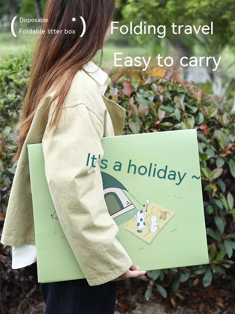 Disposable SemiEnclosed Cat Litter Box