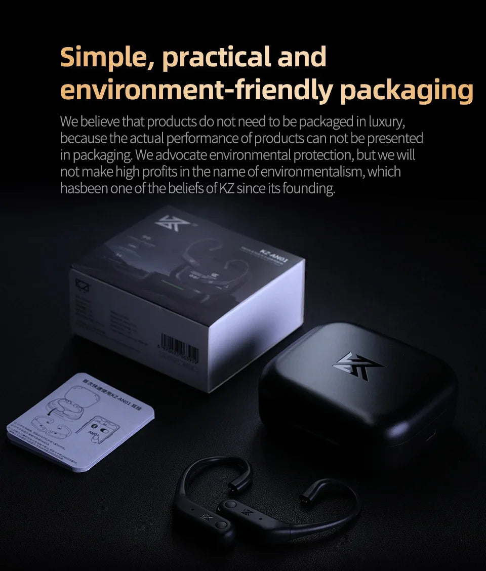 KZ AN01 HiFi Earphones Wireless Upgrade Cable Bluetooth 5.4 Low Latency Wired Earbuds Bluetooth Module For Castor ZAR ZSXPRO