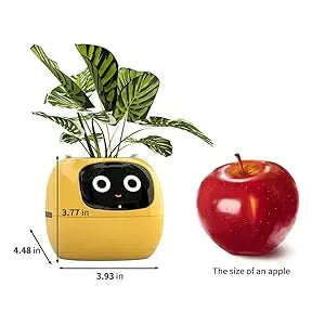 Smart Ai Flowerpots, 7 Smart Sensors, and Ai Chips Make Raising Plants Easy and Fun for Living Room,Plant-Free(Green)