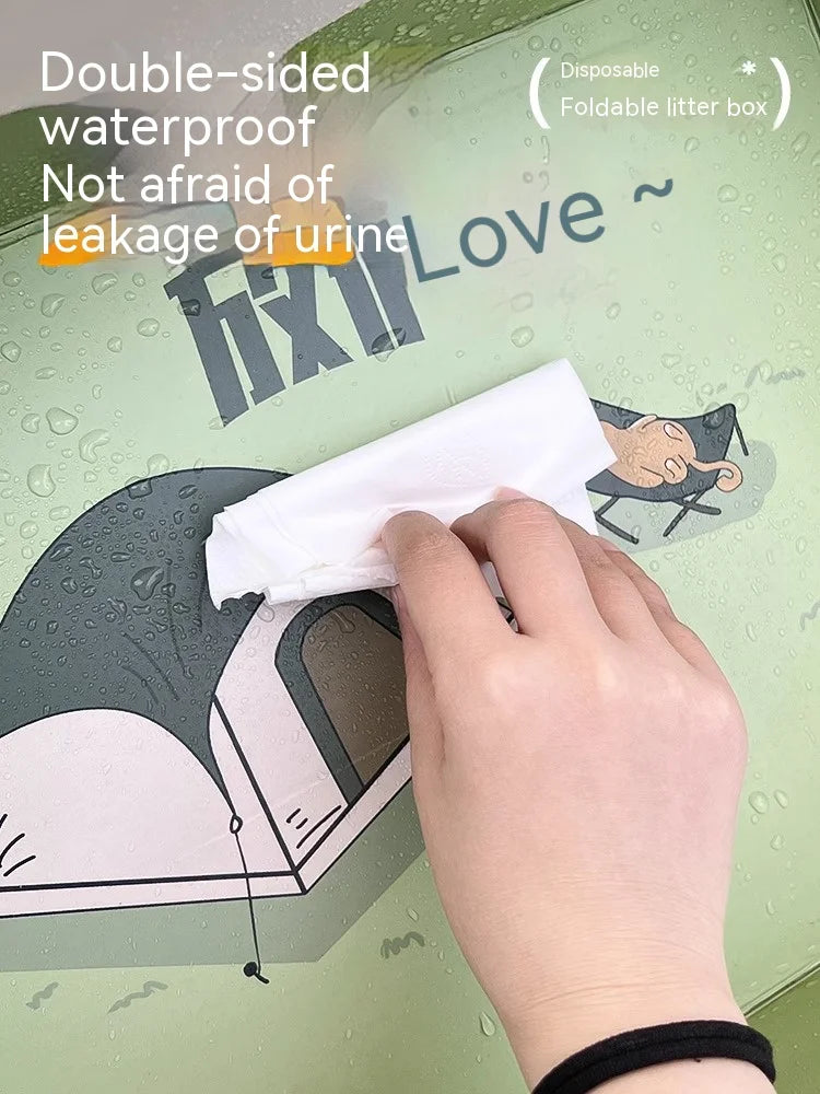 Disposable SemiEnclosed Cat Litter Box