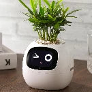 Smart Ai Flowerpots, 7 Smart Sensors, and Ai Chips Make Raising Plants Easy and Fun for Living Room,Plant-Free(Green)