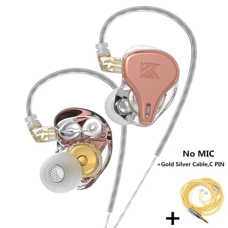 KZ × HBB DQ6S In-Ear Earphone HiFi Metal Headset Music Monitor Headphones ZEX PRO EDX PRO ZSX ZAX ZAS ZS10PRO CRA DQ6 EDS