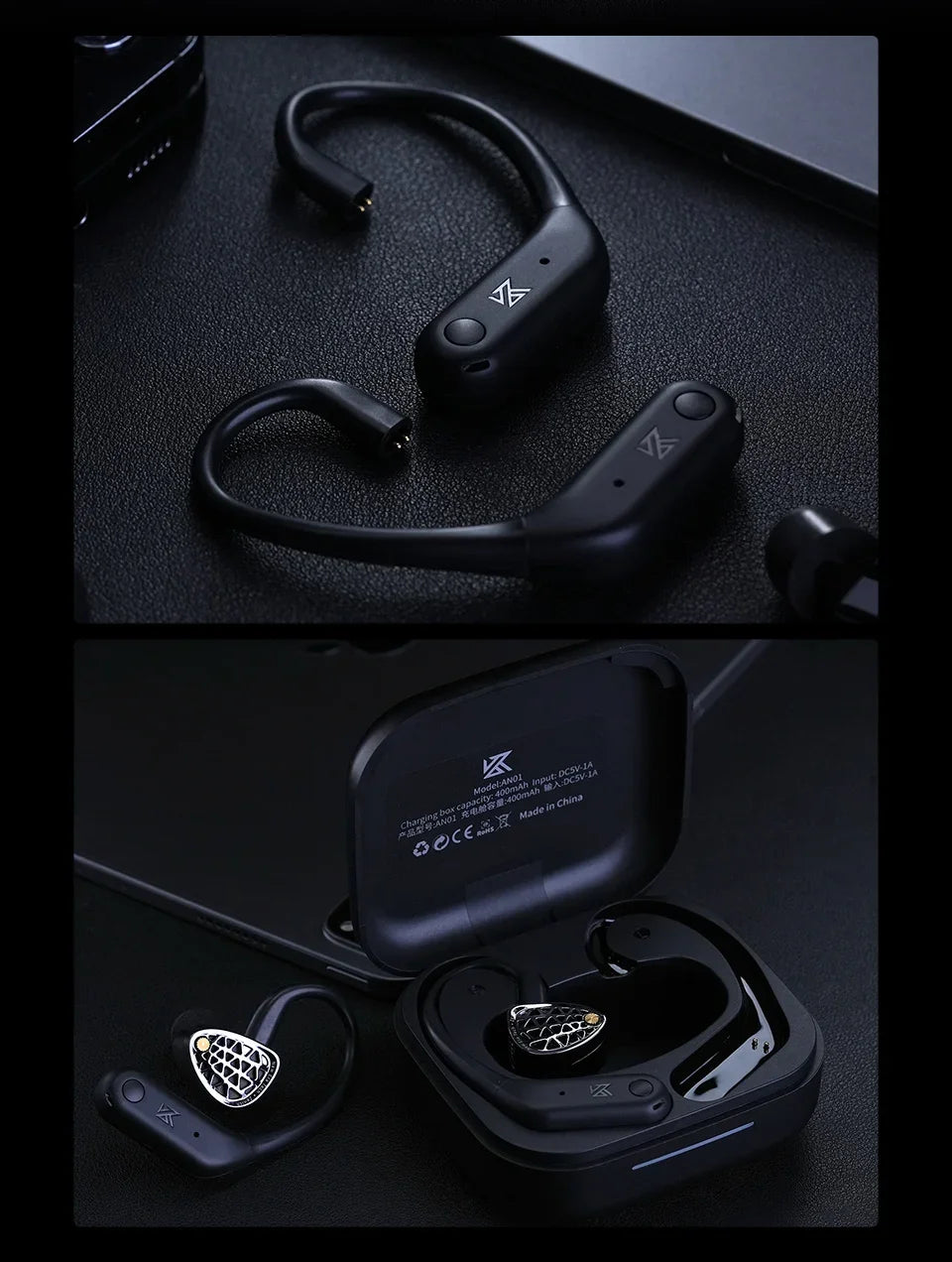 KZ AN01 HiFi Earphones Wireless Upgrade Cable Bluetooth 5.4 Low Latency Wired Earbuds Bluetooth Module For Castor ZAR ZSXPRO