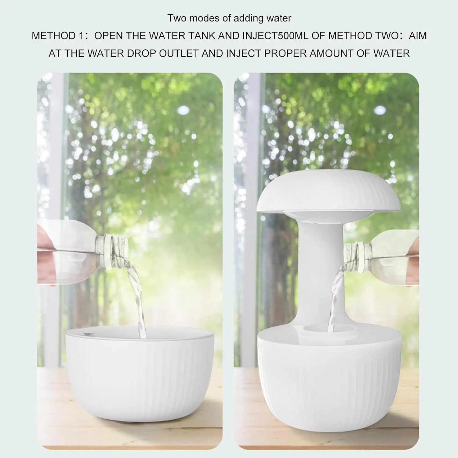 Aroma Diffuser Anti-gravity Water Droplet Reverse Flow Humidifier Essential Oil Mini Aroma Diffuser Lamp Ultrasonic Household