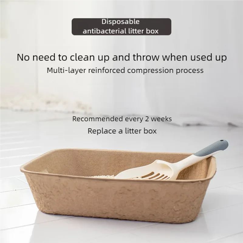 Disposable cat litter box