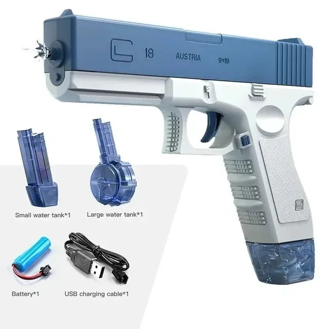 M416 Electric Water Guns Fully Automatic Shooting Game Beach Outdoor Entertainment Outdoor Beach Pool Gun Toys for Children Gift