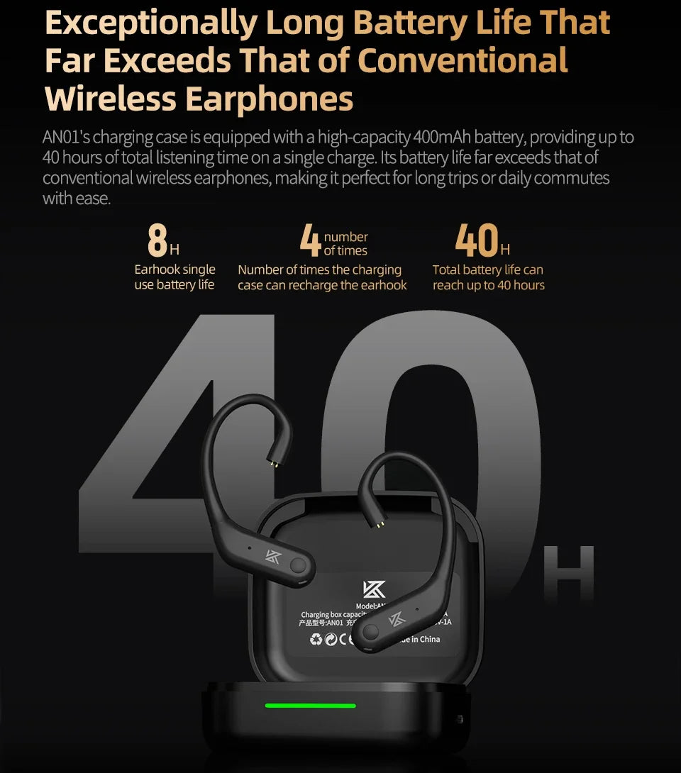 KZ AN01 HiFi Earphones Wireless Upgrade Cable Bluetooth 5.4 Low Latency Wired Earbuds Bluetooth Module For Castor ZAR ZSXPRO