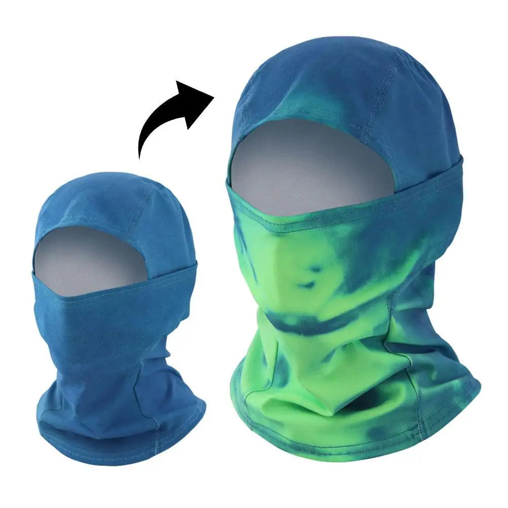 Temperature sensitive color changing face mask Summer Sun Protection Bandana Cooling Neck Hiking Scarves Ski Masks Hood Hat
