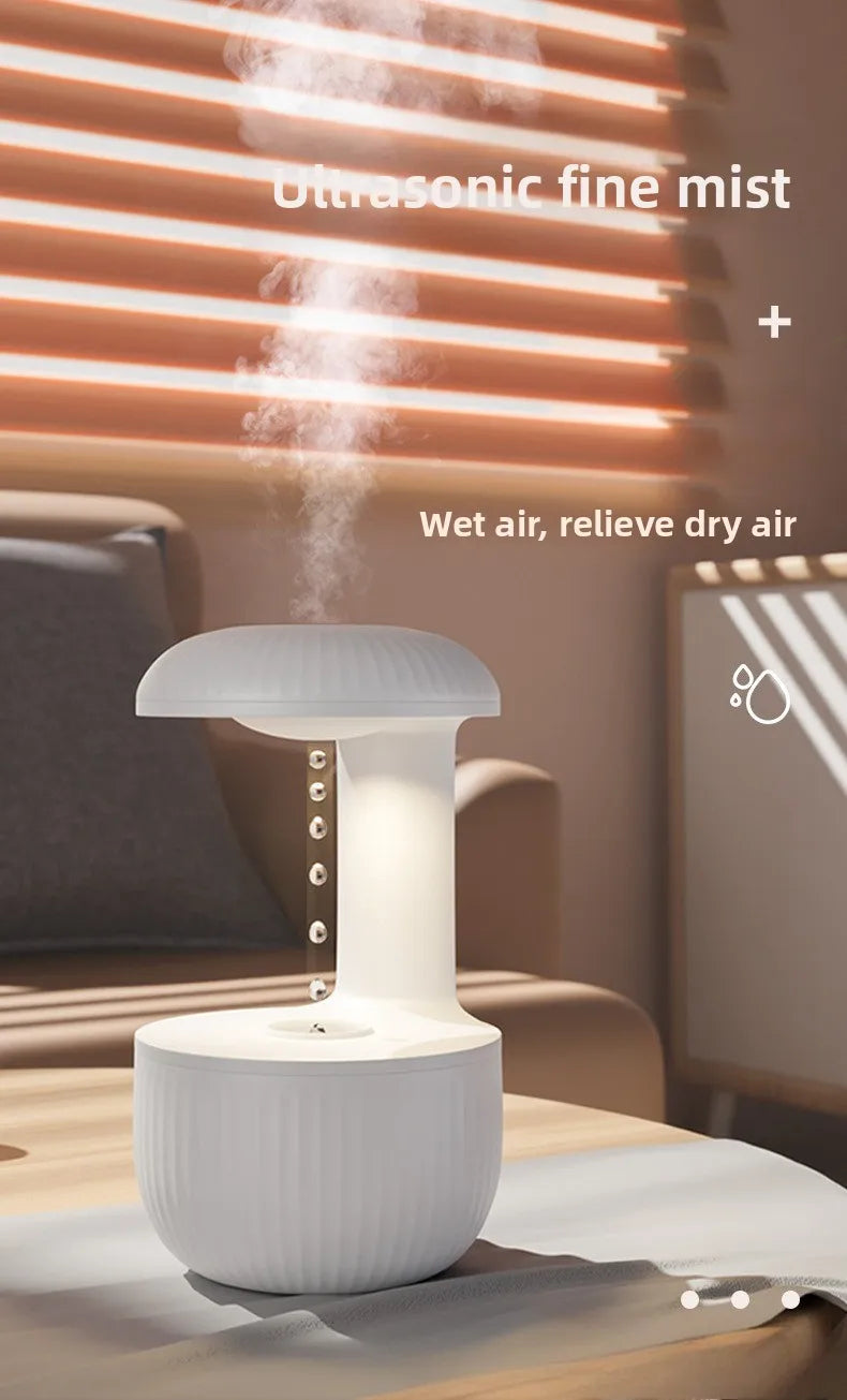 Aroma Diffuser Anti-gravity Water Droplet Reverse Flow Humidifier Essential Oil Mini Aroma Diffuser Lamp Ultrasonic Household