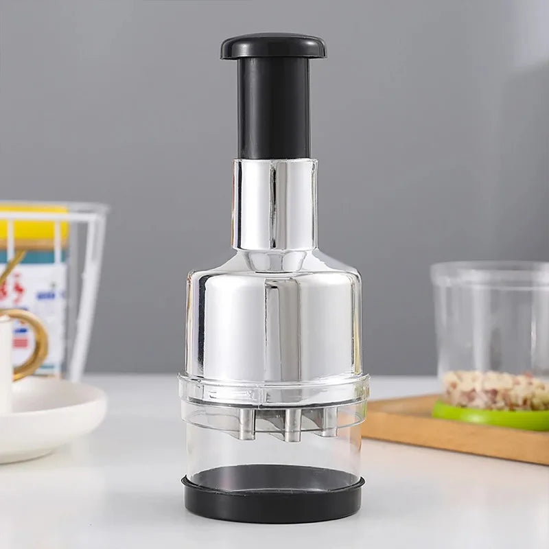Manual Onion Chopper Garlic Crusher Pressing Handheld Food Chopper Slicer Dicer Mixer Kitchen Vegetable Slicer Peeler Tools