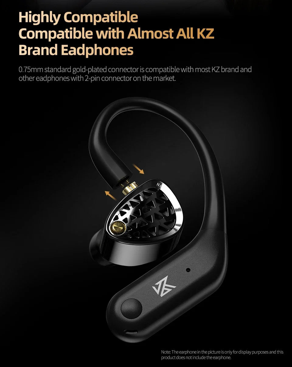KZ AN01 HiFi Earphones Wireless Upgrade Cable Bluetooth 5.4 Low Latency Wired Earbuds Bluetooth Module For Castor ZAR ZSXPRO