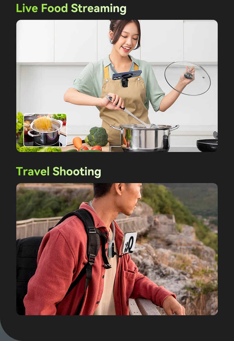 Silicone Magnetic Quick Release Neck Mount Hold for Iphone 15 14 13 12 11 SAMSUNG HUAWEI XIAOMI Smart Phone Accessories