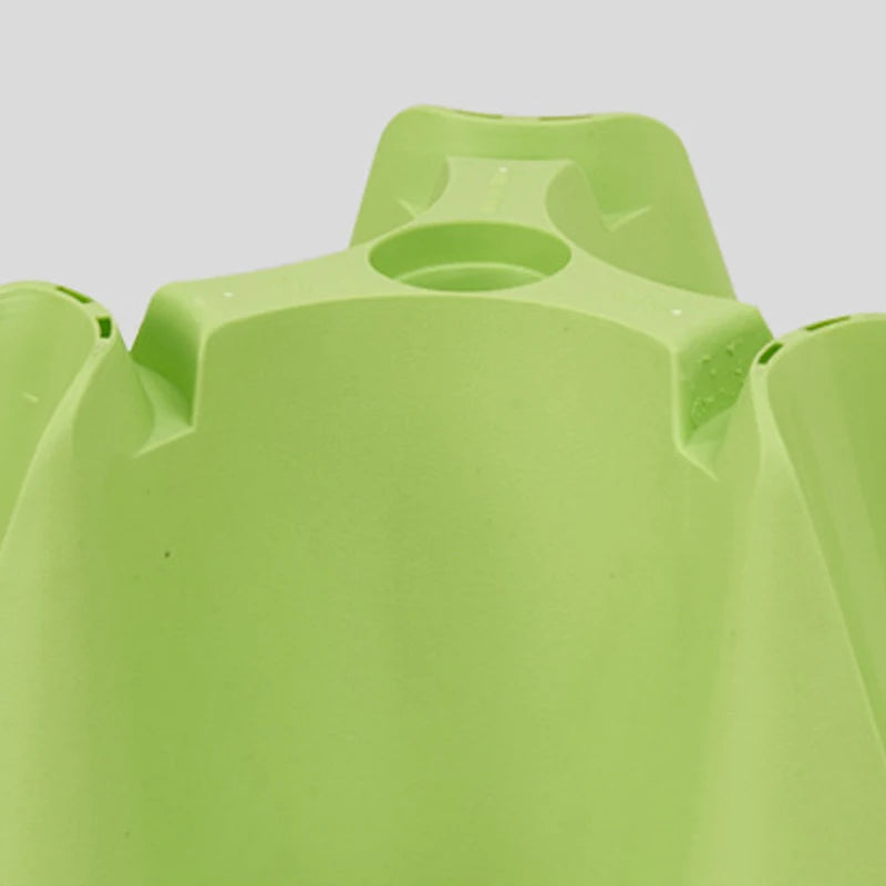 Stackable Multi-tiers Flower Pot with Wheel Vertical Non-slip Assorted Space-saving Planter Ventilated Flowerpot for Balcony