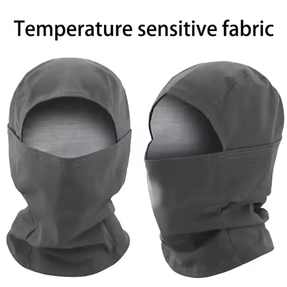 Temperature sensitive color changing face mask Summer Sun Protection Bandana Cooling Neck Hiking Scarves Ski Masks Hood Hat