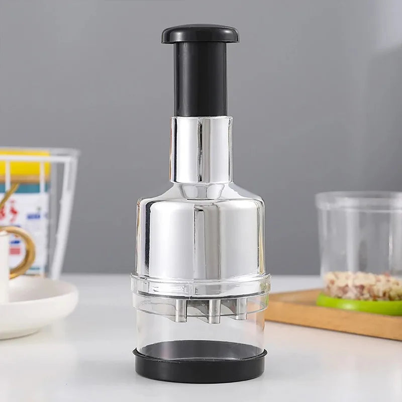 Manual Onion Chopper Garlic Crusher Pressing Handheld Food Chopper Slicer Dicer Mixer Kitchen Vegetable Slicer Peeler Tools