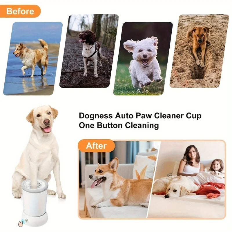 Pet paw cleaning cup paw cleaning artifact pet automatic foot washing cup cat and dog electric foot washer