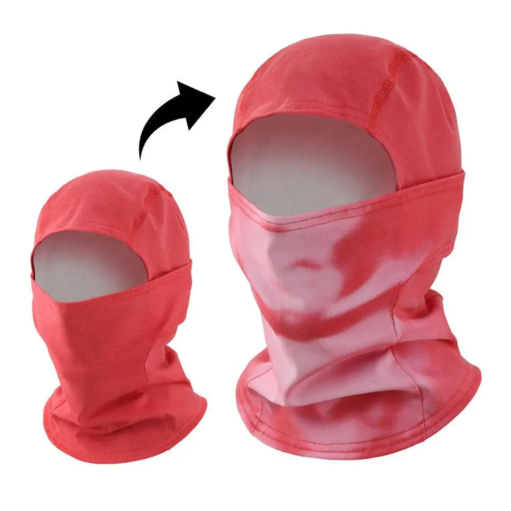 Temperature sensitive color changing face mask Summer Sun Protection Bandana Cooling Neck Hiking Scarves Ski Masks Hood Hat
