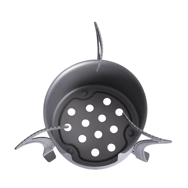 Boundless Voyage Camping Alcohol Spirit Stove with Pot Stand Titanium Burners Outdoor Travel Hiking Backpacking Mini Furnace